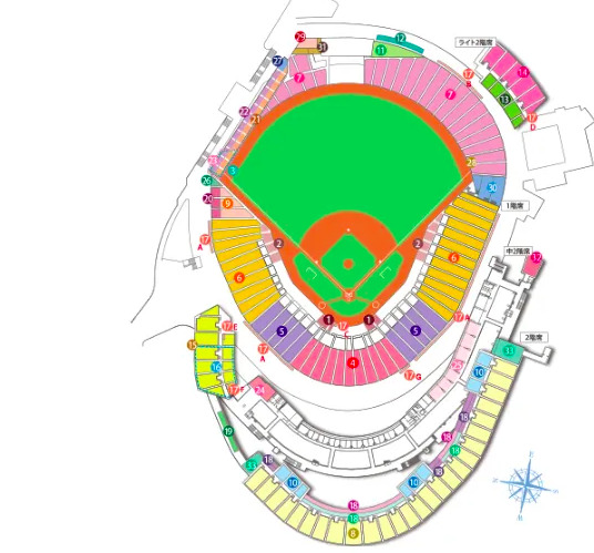 マツダスタジアムの座席表のキャパや見え方を画像付きでご紹介 おすすめの席はどこなの 野球知ろうよ