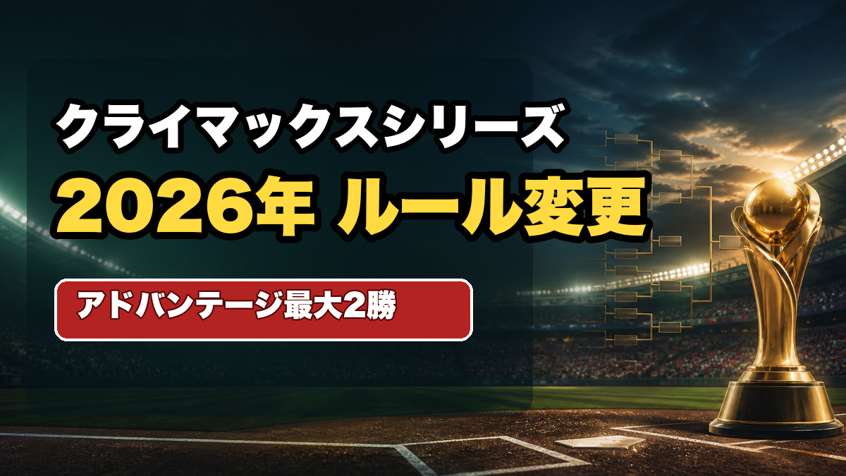 クライマックスシリーズ2026年ルール変更のアイキャッチ